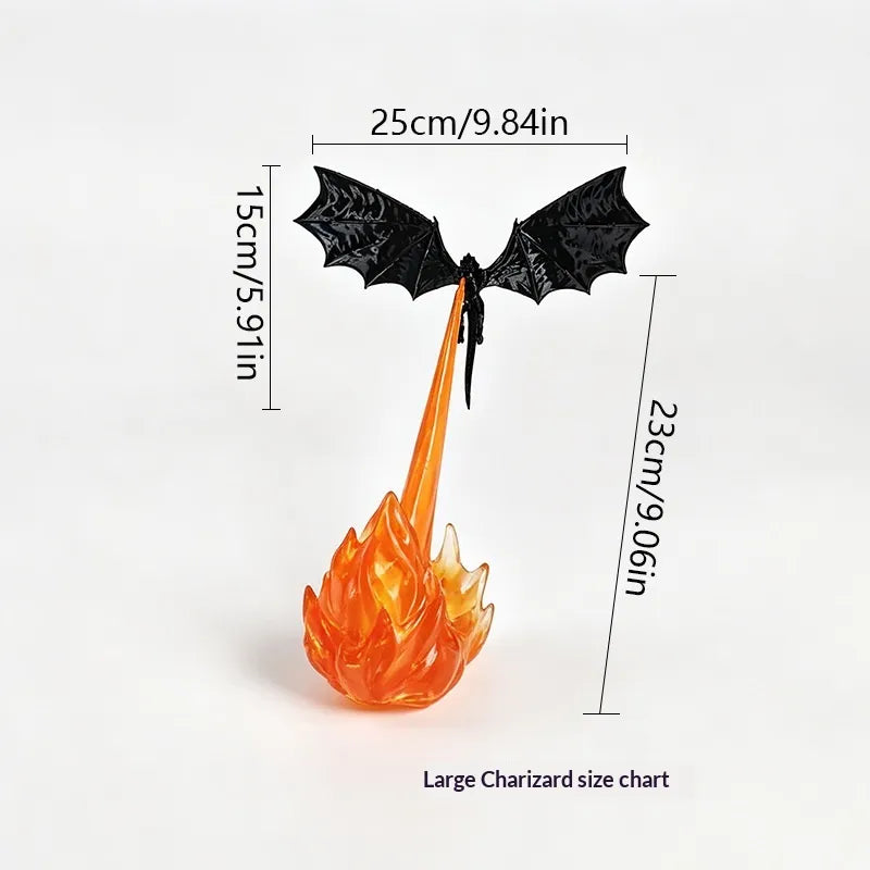 DrakenLume: Dragon Flame Bookshelf Lamp