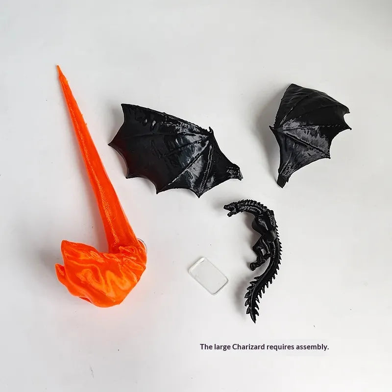 DrakenLume: Dragon Flame Bookshelf Lamp