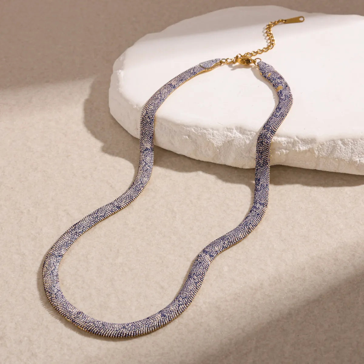 Porcelain White serpent necklace